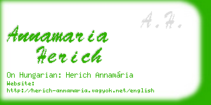 annamaria herich business card